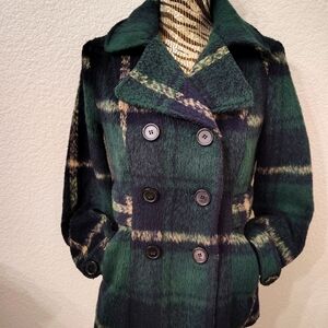 Forever 21 women double breast wool peacoat with fitting belt